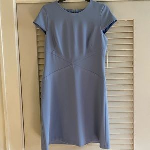 Eliza J Cap Sleeve Blue Shift Dress